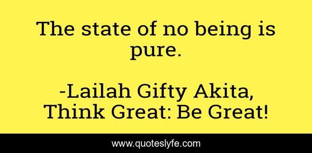 The state of no being is pure.