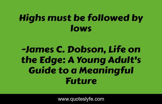 Highs must be followed by lows