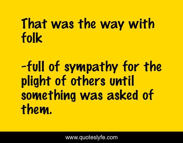 That was the way with folk