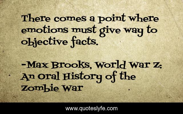 There comes a point where emotions must give way to objective facts.