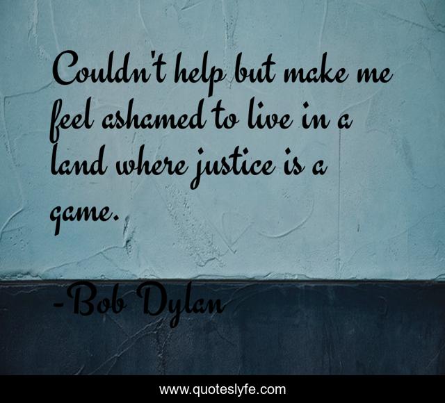 Couldn't help but make me feel ashamed to live in a land where justice is a game.