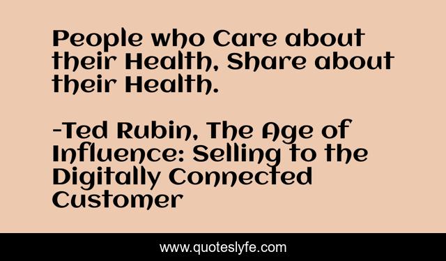 People who Care about their Health, Share about their Health.