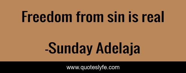 Freedom from sin is real