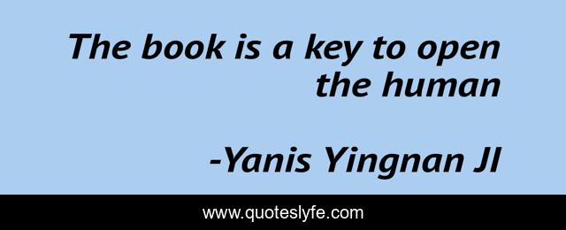The book is a key to open the human