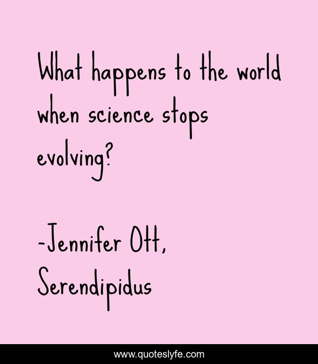 What happens to the world when science stops evolving?