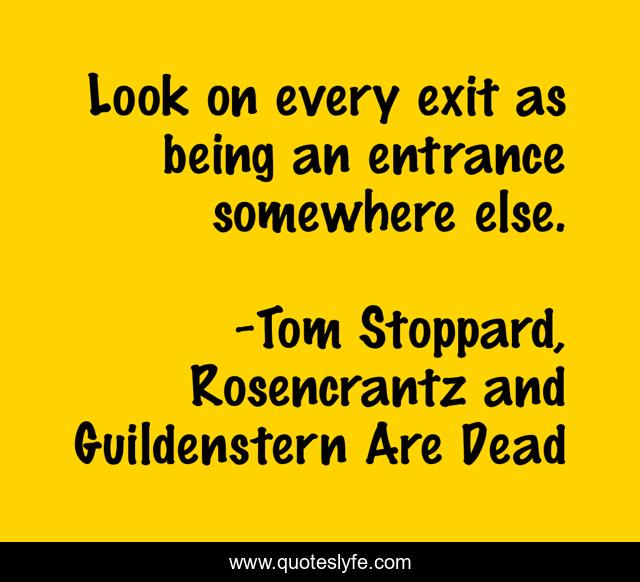 Look on every exit as being an entrance somewhere else.