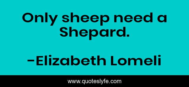 Only sheep need a Shepard.