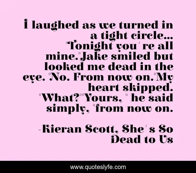 I laughed as we turned in a tight circle... 