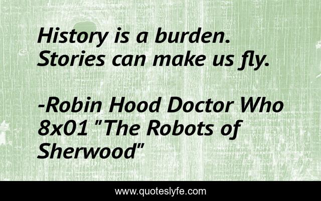 History is a burden. Stories can make us fly.