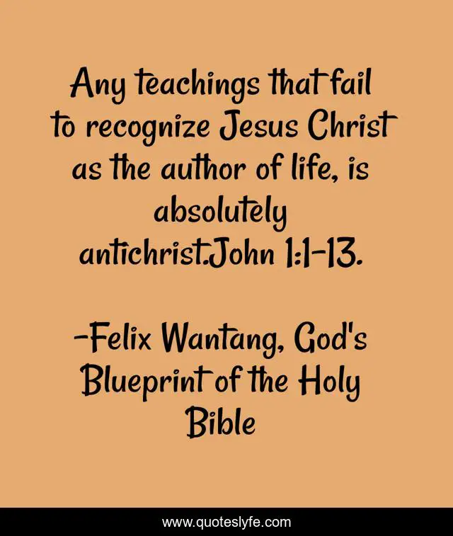Any teachings that fail to recognize Jesus Christ as the author of life, is absolutely antichrist.John 1:1-13.