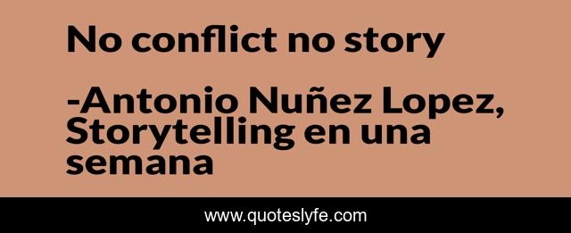 No conflict no story