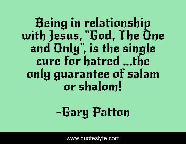Being in relationship with Jesus, 