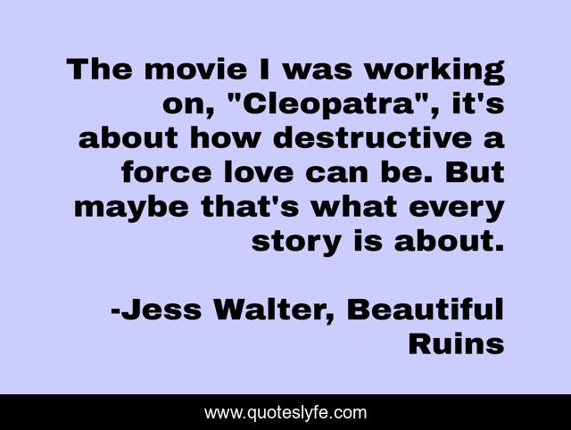 The movie I was working on, 