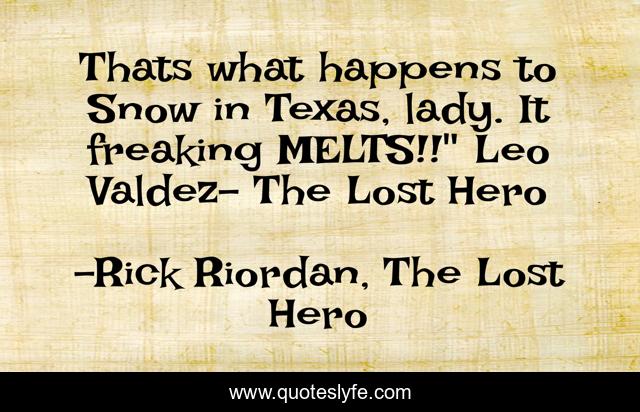 Thats what happens to Snow in Texas, lady. It freaking MELTS!!