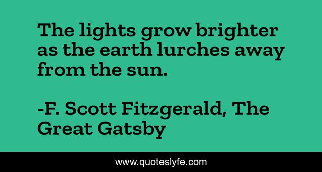 The lights grow brighter as the earth lurches away from the sun.