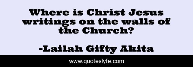 Where is Christ Jesus writings on the walls of the Church?