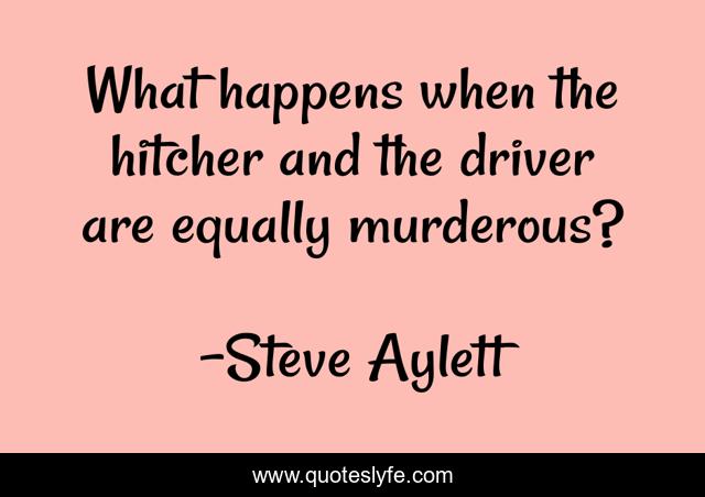 What happens when the hitcher and the driver are equally murderous?