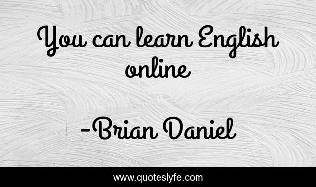 You can learn English online