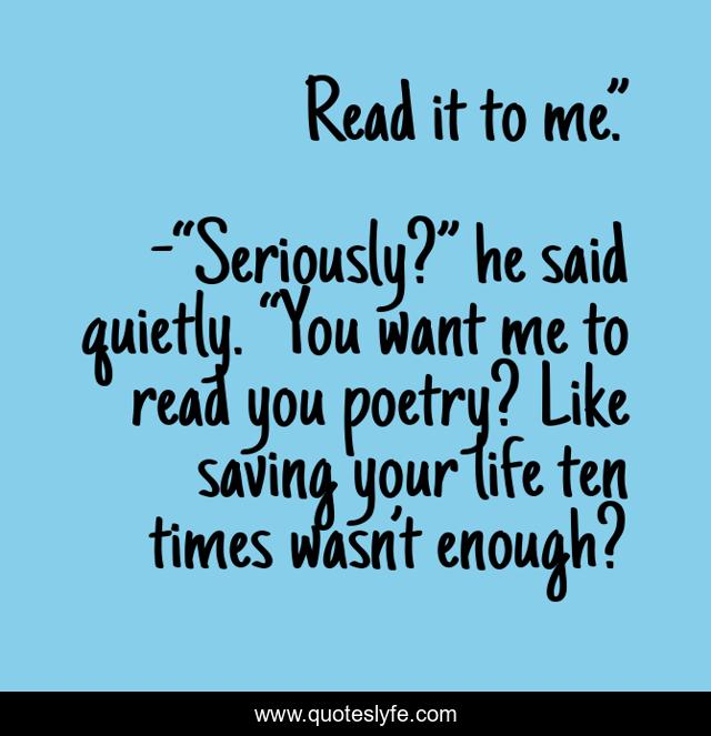 Read it to me.”