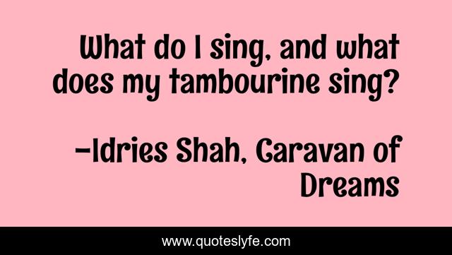 What do I sing, and what does my tambourine sing?