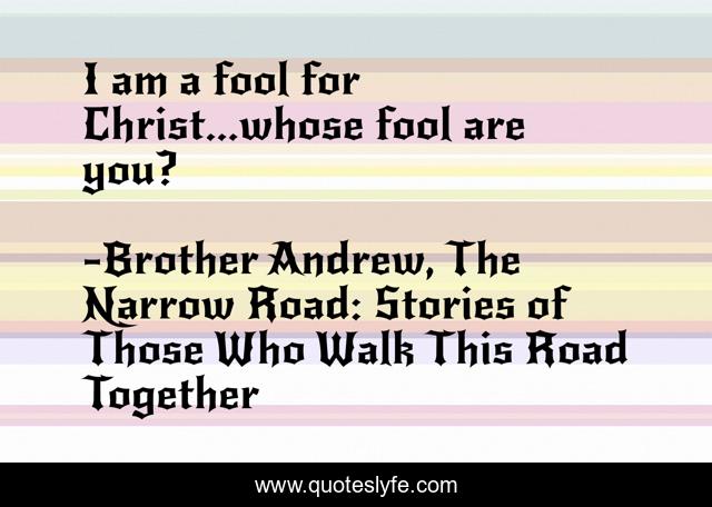 I am a fool for Christ...whose fool are you?