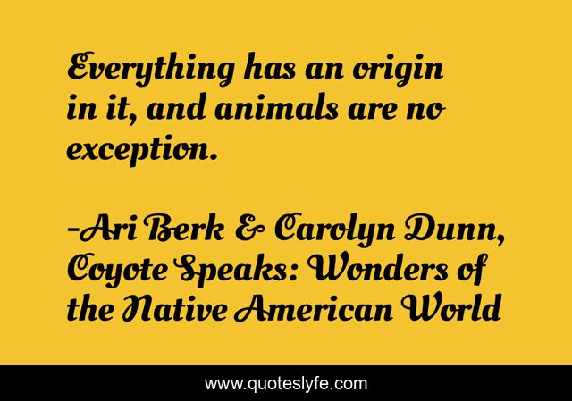 Everything has an origin in it, and animals are no exception.