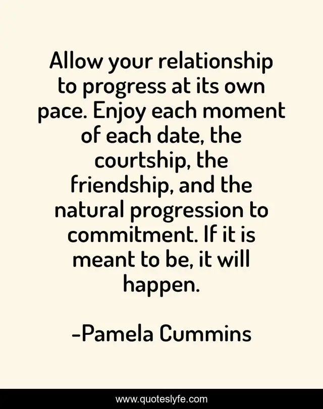 Pace of relationship