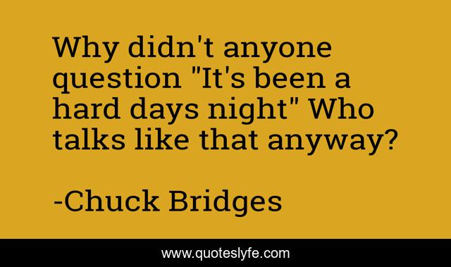 Why didn't anyone question 