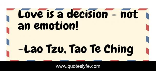 Love is a decision - not an emotion!