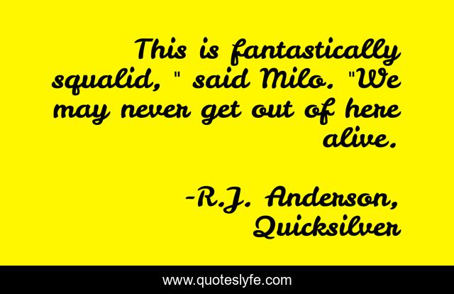 This is fantastically squalid, 