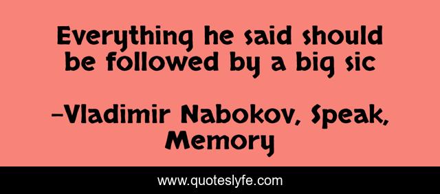 Everything he said should be followed by a big sic