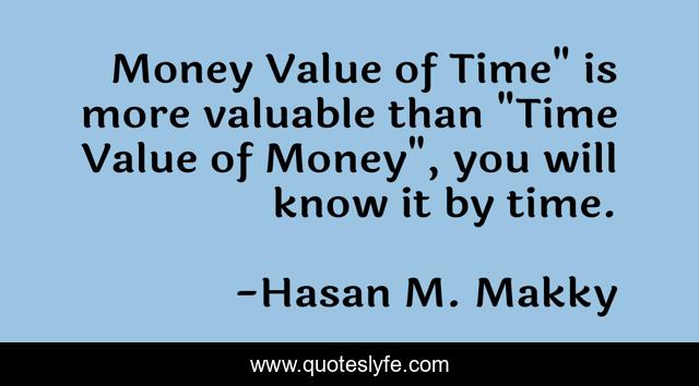 Money Value of Time