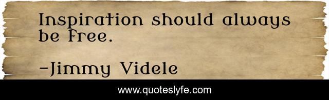 Inspiration should always be free.