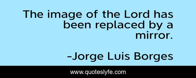 The image of the Lord has been replaced by a mirror.