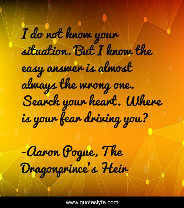 I do not know your situation. But I know the easy answer is almost always the wrong one. Search your heart. Where is your fear driving you?