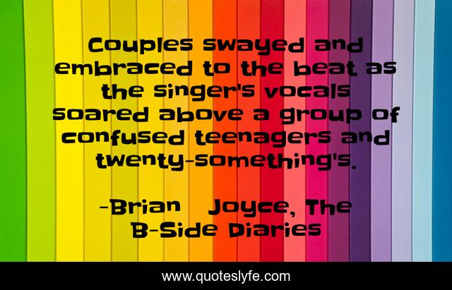 Couples swayed and embraced to the beat as the singer's vocals soared above a group of confused teenagers and twenty-something's.
