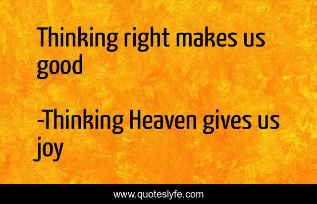 Thinking right makes us good