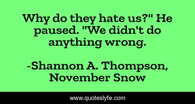 Why do they hate us?