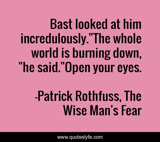 Bast looked at him incredulously.