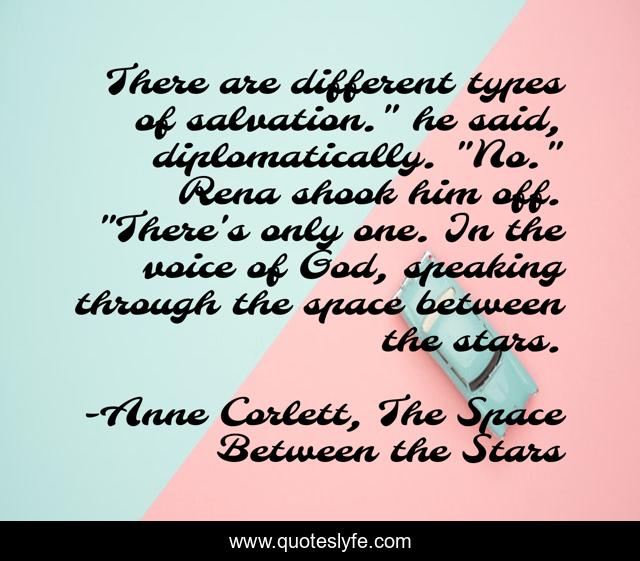 There are different types of salvation.