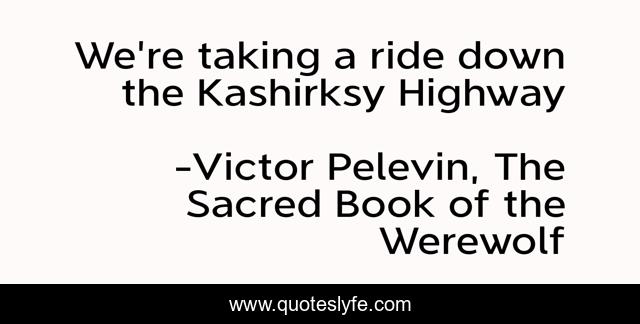 We're taking a ride down the Kashirksy Highway