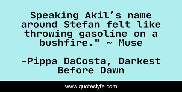 Speaking Akil’s name around Stefan felt like throwing gasoline on a bushfire.