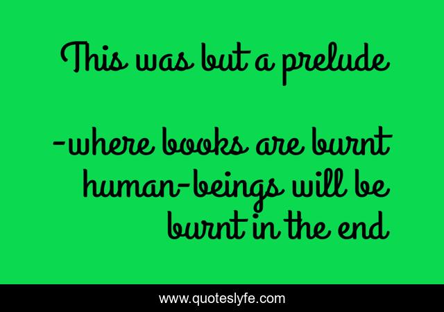 This was but a prelude