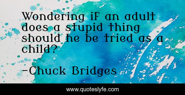 Wondering if an adult does a stupid thing should he be tried as a child?