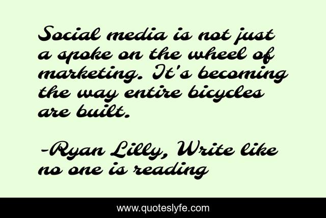 Social media is not just a spoke on the wheel of marketing. It's becoming the way entire bicycles are built.