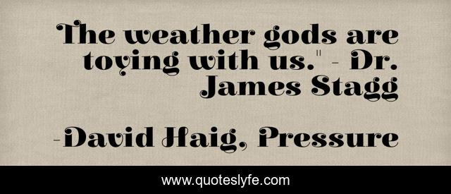 The weather gods are toying with us.