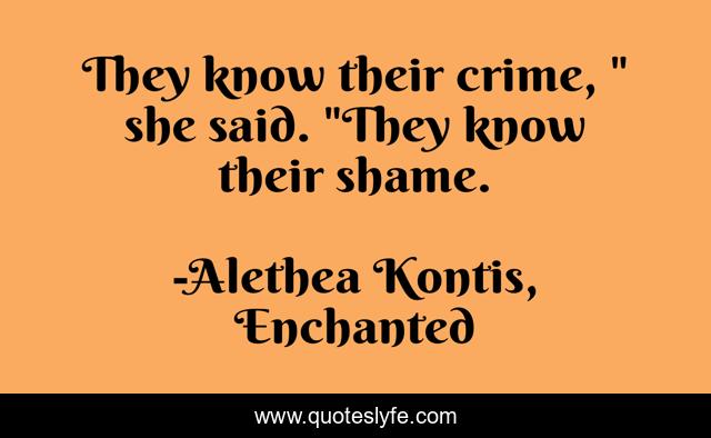 They know their crime, 