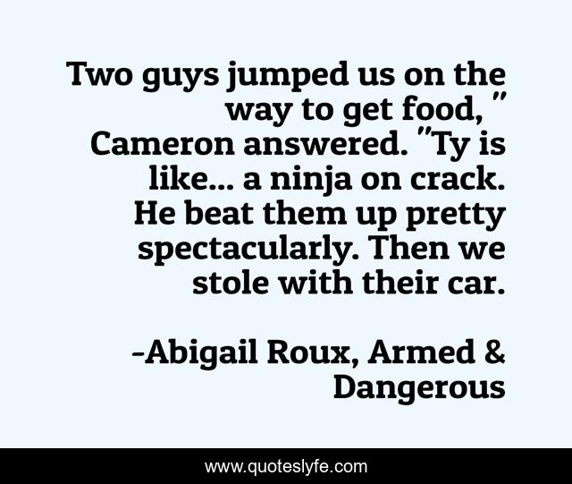 Two guys jumped us on the way to get food, 