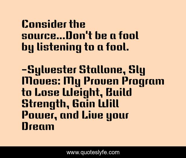 Consider the source...Don't be a fool by listening to a fool.