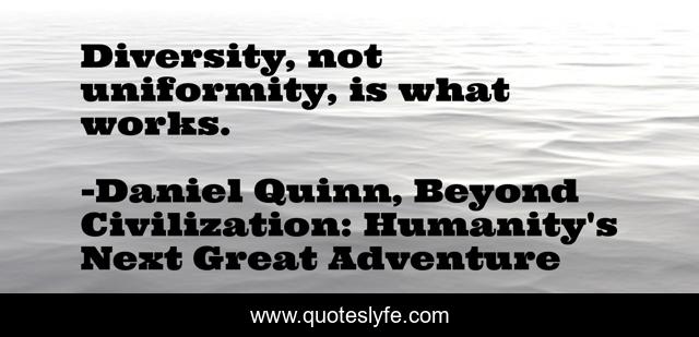 Diversity, not uniformity, is what works.
